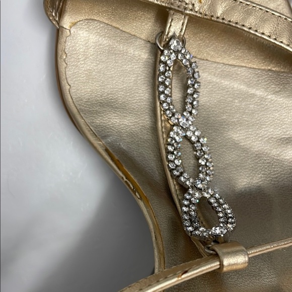 Aldo Gold Strappy Heels for Formal Occasions - Picture 7 of 10